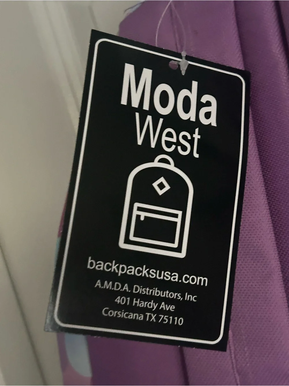 Purple and Light Blue Scallop Kids Backpack